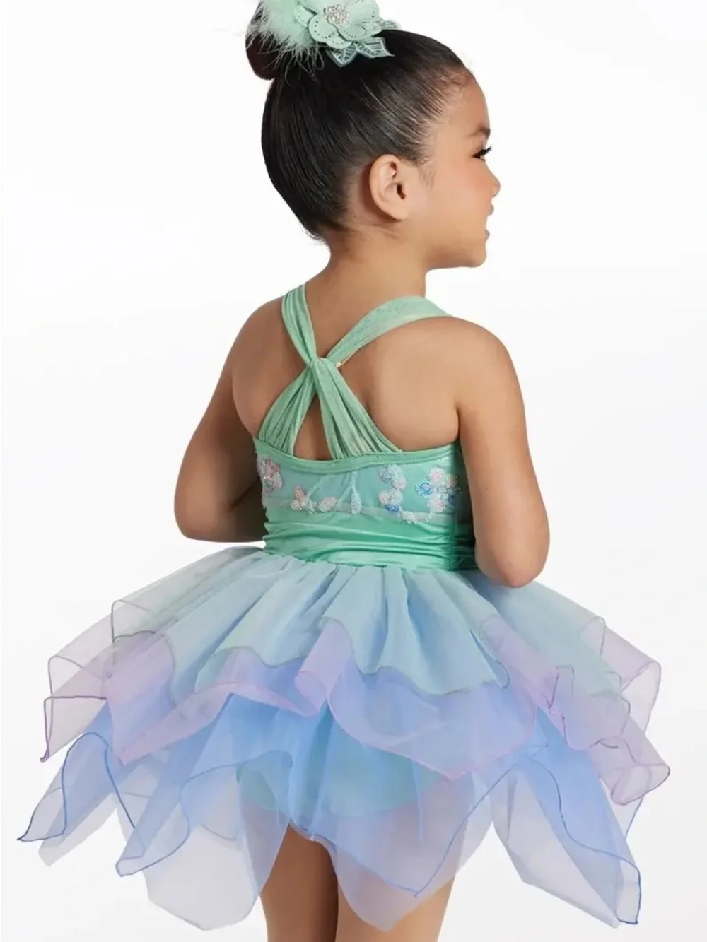 Weissman Mint Green and Lavender Flower Ballet Tutu Costume
